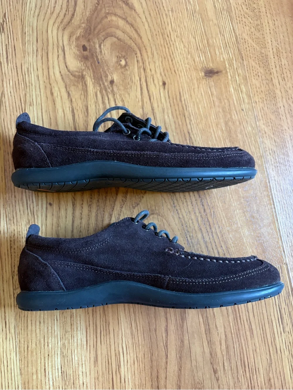 Cole Haan Boys Dark Brown Suede Lace-Up Dress Shoes 2